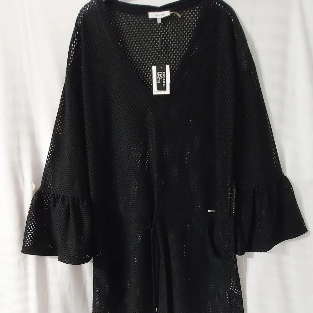 Calvin klein coverups size Large/XLarge Long sleeves color black - Picture 9 of 16
